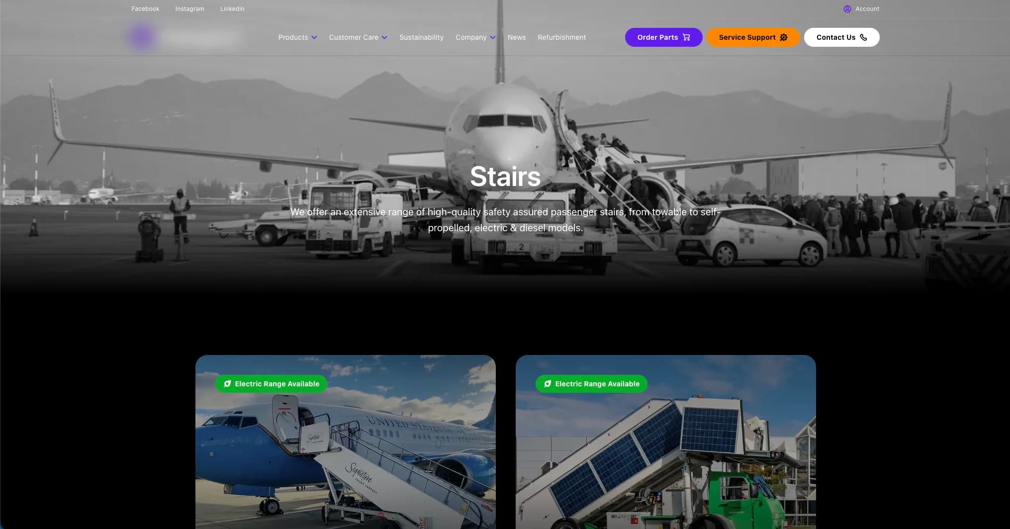 Aviation Enterprise Website screenshot 2