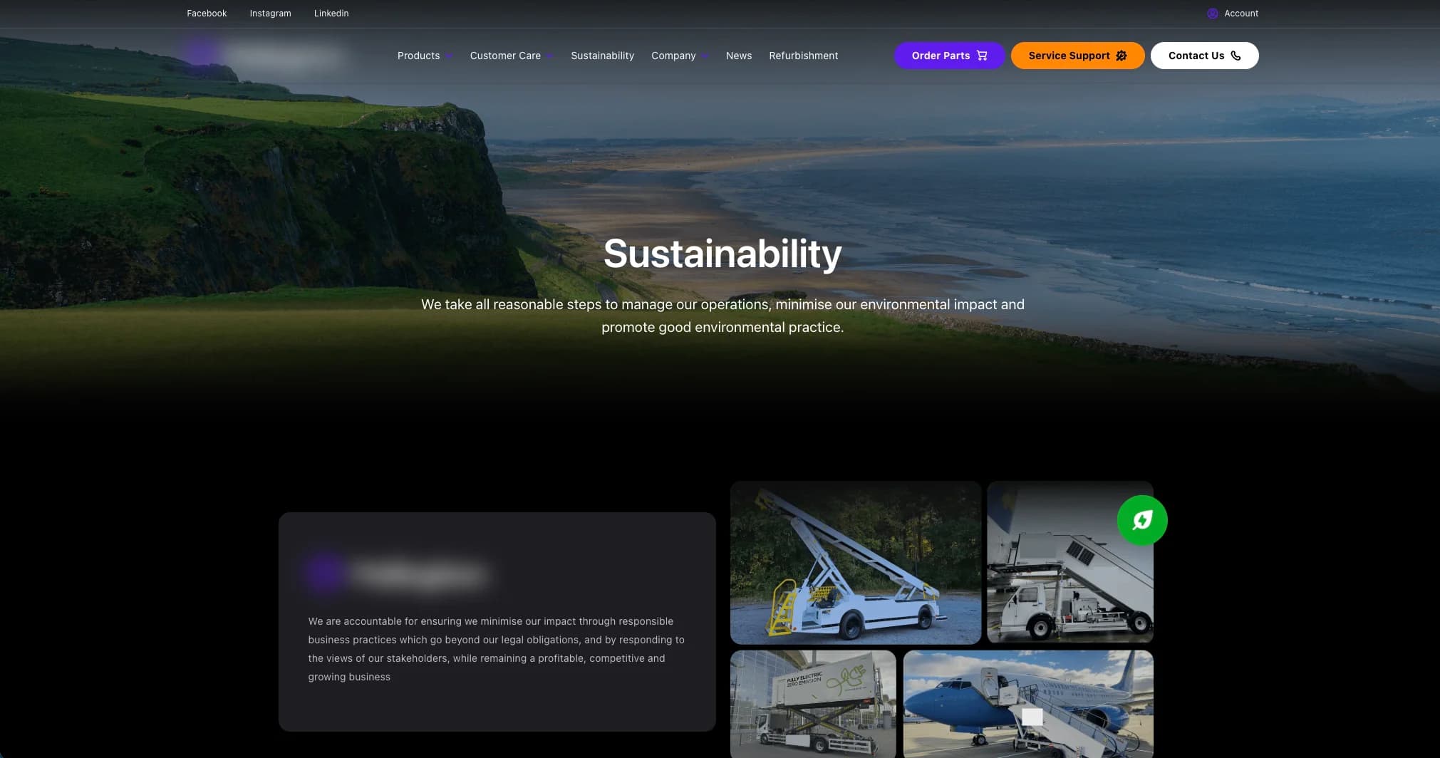 Aviation Enterprise Website screenshot 3