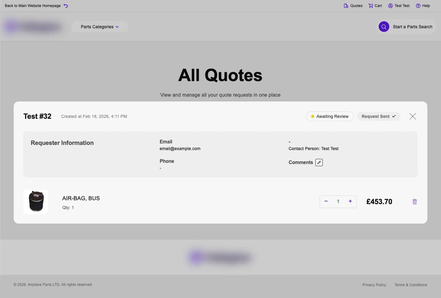 Aviation Parts Platform screenshot 3